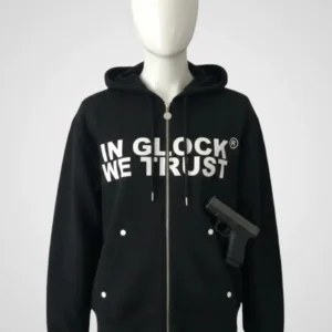In Glock We Trust Black Hoodie