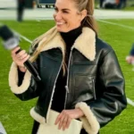 Erin Andrews Black Leather Jacket