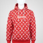 Red Louis Vuitton x Supreme Hoodie | Box Logo Hooded Sweatshirt