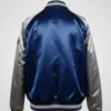 Dallas Cowboys Navy Blue/Silver Varsity Satin Jacket