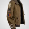Stranger Things Steve Harrington Brown Leather Jacket
