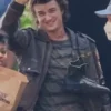 Stranger Things Steve Harrington Brown Leather Jacket