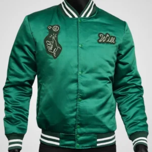 Seth Rogen Platonic 2023 Green Varsity Jacket