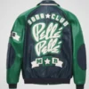 Men’s Pelle Pelle Classic Soda Club Plush Green & Navy Leather Jacket