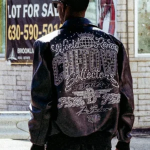 Pelle-Pelle X TB Men’s Chi-Town Black Leather Jacket