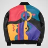 Pelle Pelle Picasso Plush Jacket Red Blue Black – Stylish Streetwear