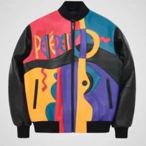 Pelle Pelle Picasso Plush Jacket Red Blue Black – Stylish Streetwear