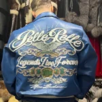Pelle Pelle Blue Legends Live Forever Jacket Blue Leather Jacket