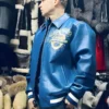 Pelle Pelle Blue Legends Live Forever Jacket Blue Leather Jacket