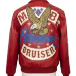 Pelle Pelle Plush American Bruiser Leather Jacket Red