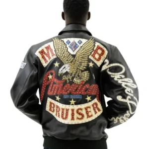 Pelle Pelle Men's American Bruiser Plush Leather Jacket
