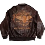 Mark Buchanan Brown Pelle Pelle Leather Jacket Vintage Rare