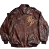 Mark Buchanan Brown Pelle Pelle Leather Jacket Vintage Rare