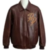 Mark Buchanan Brown Pelle Pelle Leather Jacket Vintage Rare