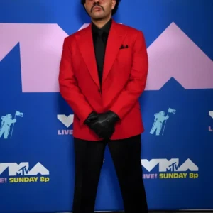 The Weeknd Red Suit
