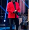 The Weeknd Red Suit