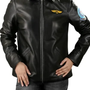 Kelly Mcgillis Top Gun Leather Jacket