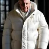 Pope Francis White Puffer Coat