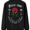 Valentine’s Day Romantic Rose and Slogan Print Jacket