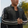 Vin Diesel Fast and Furious 7 Dominic Toretto Black Leather