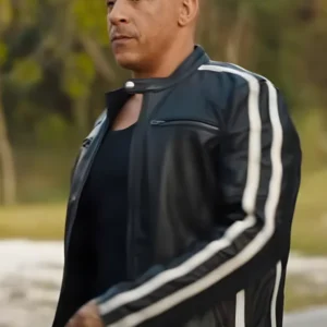 Vin Diesel Fast and Furious 7 Dominic Toretto Black Leather
