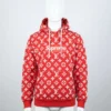 Red Louis Vuitton x Supreme Hoodie