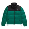 North Face Nuptse Green Puffer Jacket