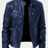 Men's Casual Leather Motorcycle Jacket