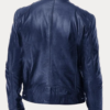 Men's Casual Leather Motorcycle Jacket