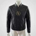 The Flash Zoom leather jacket Hunter Zolomon black jacket