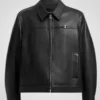 coach men's heritage c lightweight leather jacket