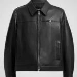 coach men's heritage c lightweight leather jacket