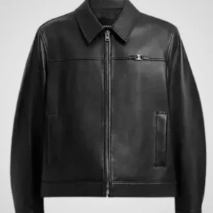coach men's heritage c lightweight leather jacket