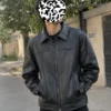 coach men's heritage c lightweight leather jacket