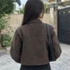 abercrombie & fitch women's vegan leather utility jacket