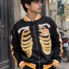 Spooky Mickey Mouse Skeleton Bomber Jacket